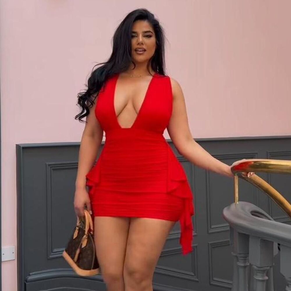 Fashion-nova Women's Red Dress